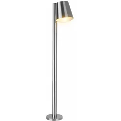 Stehleuchte Außenstehlampe Sockelleuchte Weg Leuchte Edelstahl, silber IP44, dimmbar, Timer, App Steuerung, LED, HxLxB 96,5x24x14cm, Eglo 97485