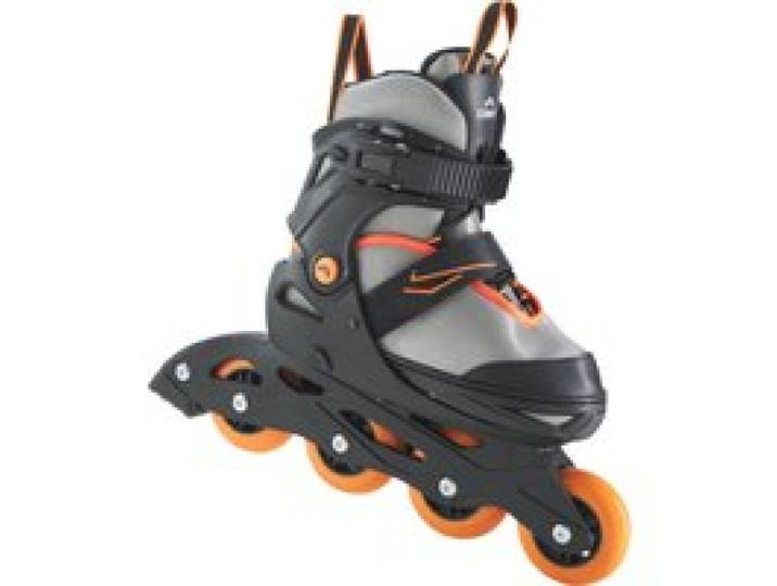 CRIVIT Rolleurs en ligne souples pour enfants (gris foncé/orange, 29-33)
