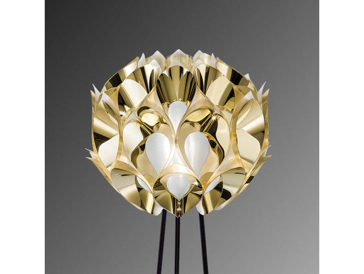 Flora Lampadaire Or - Slamp - Salon / séjour - Design - Plastique - Avec abat-jour