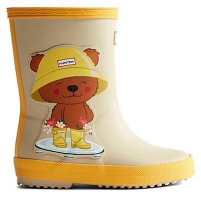 Hunter Boots - Kid's First Bear Print Boot - Gummistiefel 24 | EU 24 beige