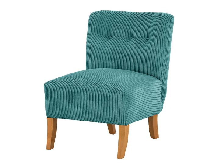 Fauteuil Tillet Turquoise Velours côtelé Poppy 62 x 79 x 67cm