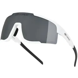 Force Zenith Fahrradbrille weiß/schwarz verspiegeltes Glas