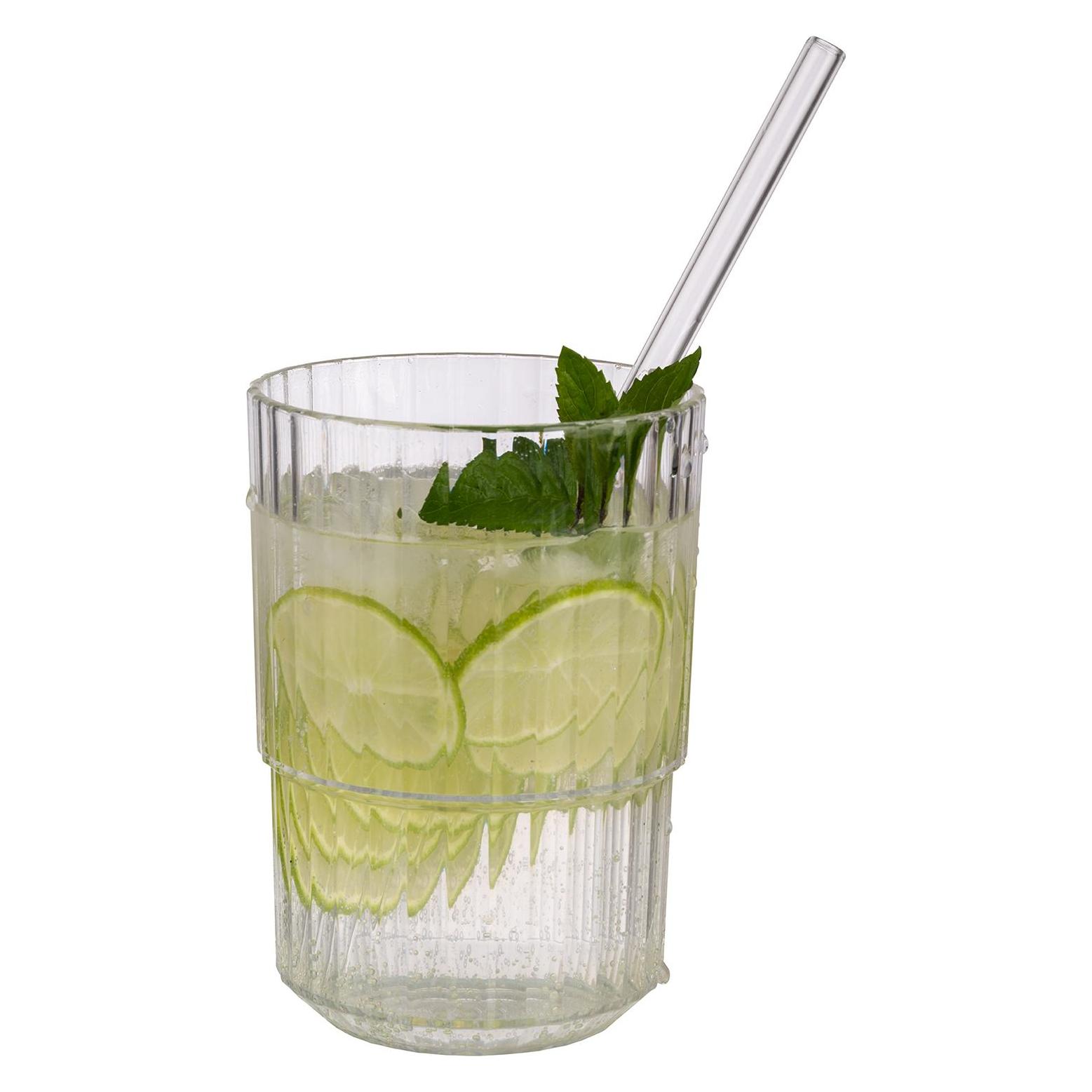 APS Trinkbecher LINEA, 0,4 Liter, crystal clear (0.40 l, 48x) (10563)