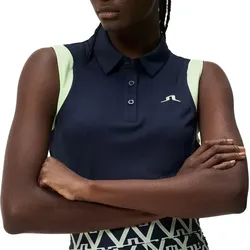 J.Lindeberg Golf Malaika Polo ärmellos Damen navy