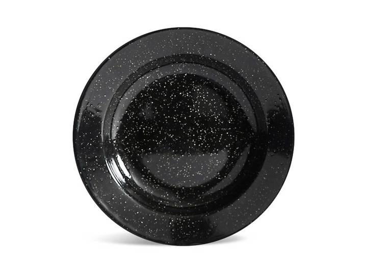 Sagaform Doris emaille bord Ø20 cm Zwart