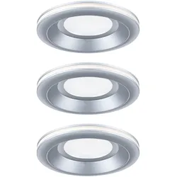 PAULMANN LED-Einbaustrahler 6,5W Konverter weiß 922.50 3LEDs chr 3000K 300lm chr matt Kunststoff