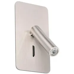 Faro LED Wandeinbaustrahler SUAU 3W, 3000K, IP20, nickel satiniert FAR-62126