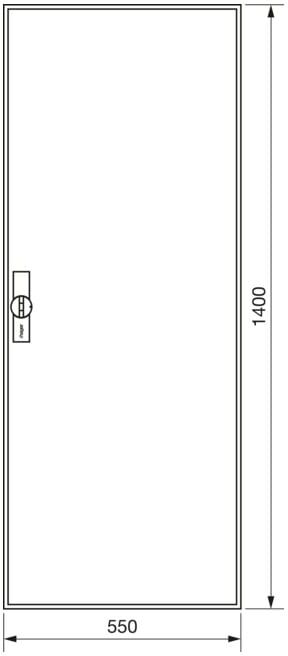 Hager Armoire à compteurs universZ 1400×550×205, IP44 ZB52S (ZB52S)