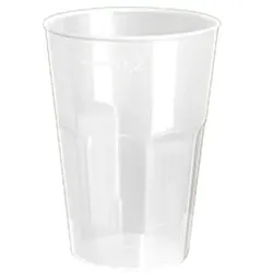 240 Mehrweg Trinkglas 0,2 l Polypropylen Decoglas "de Luxe" – Transparent