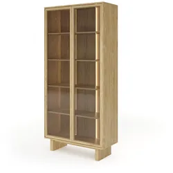 VITRINE TRAVE 194,8 / 93,5 cm in Eichefarben