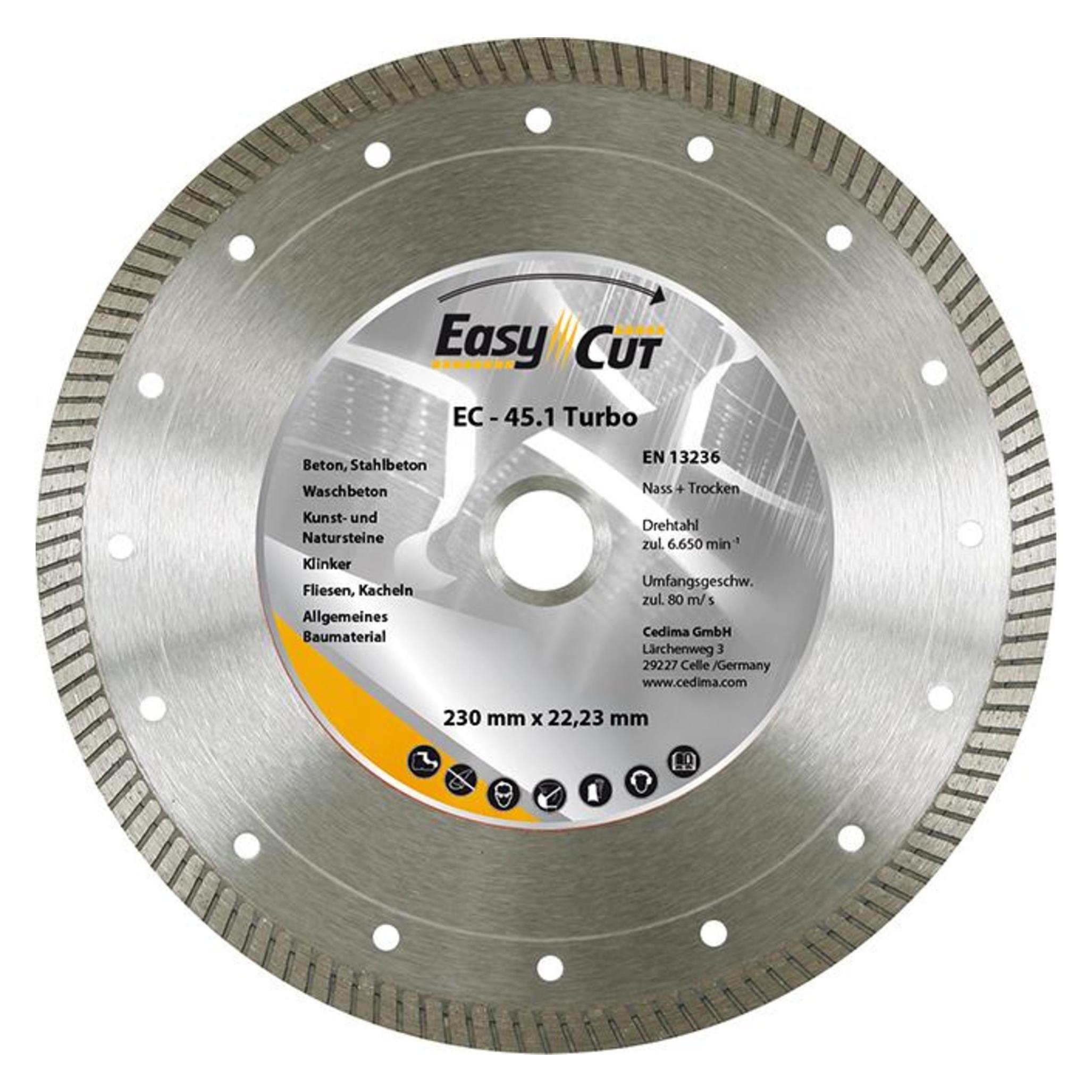 Cedima Diamant Trennscheibe EC-45.1230x1,8x10x25,4/22,23 (4023138132234)