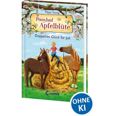 Ponyhof Apfelblüte (Band 21) - Doppeltes Glück für Juli, Gebundene Ausgabe von Pippa Young, Loewe, 978-3-7432-1463-7