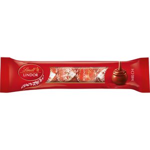 Lindt Pralinen Lindor Milch, 4 Stück, einzeln verpackt, 50 g