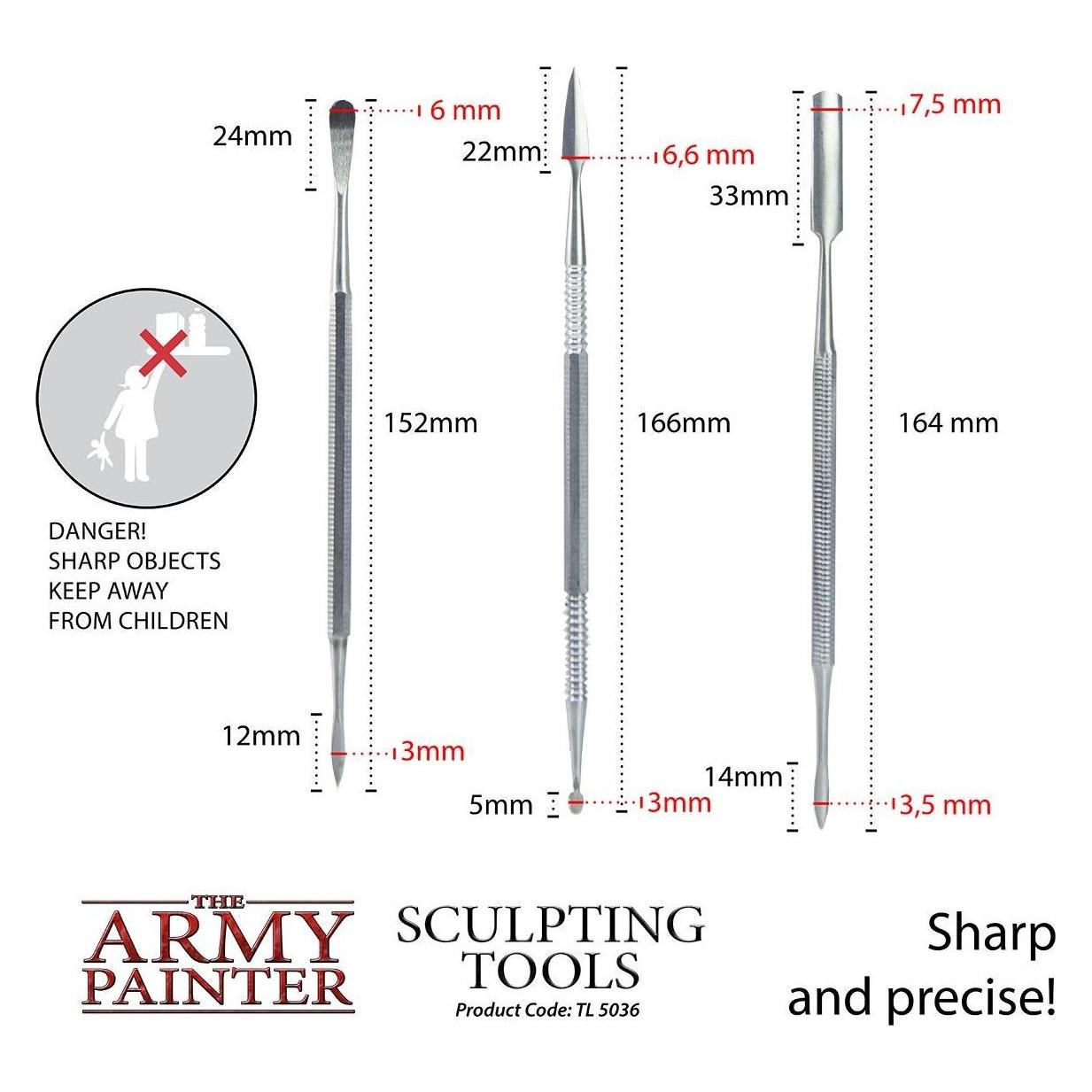 Army Painter ARM05036 - Modellierwerkzeuge mit 6 verschiedenen Spitzen (ARM05036)