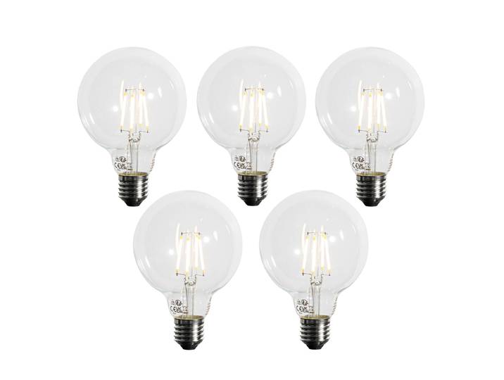 Lot de 5 Ampoule LED E27 à intensité variable 3 niveaux G95 4W