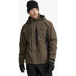 Field Pro Warm Outdoor Jacket Herren Mud/Black, Größe:XS - Jacken > Outdoor- & Freizeitjacken - Braun