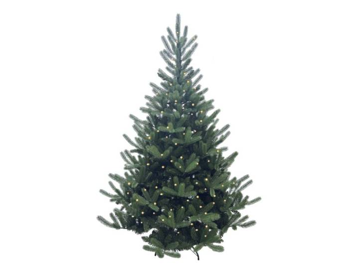 Weihnachtsbaum mit Beleuchtung, Metallständer