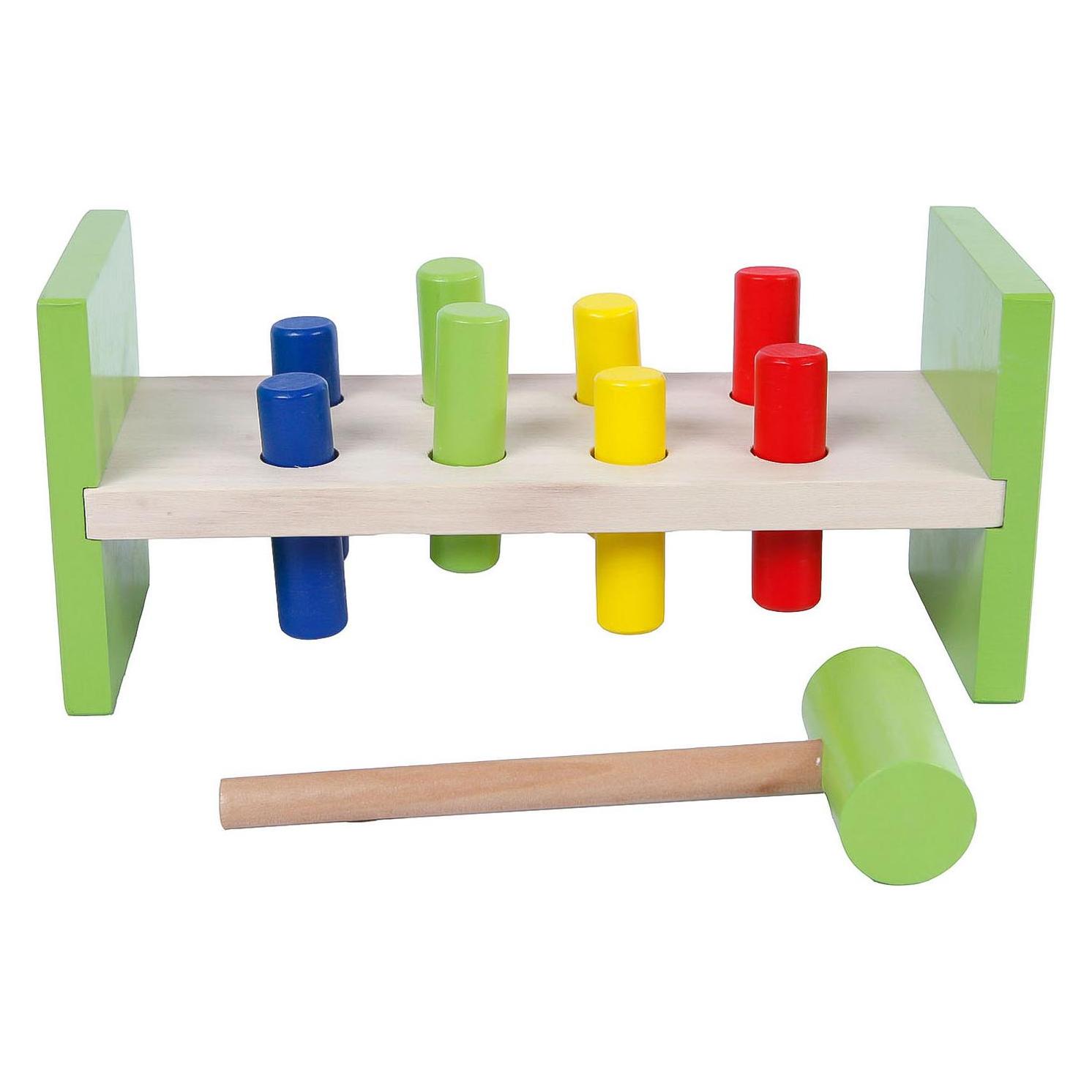 Hippo Wooden blocks for driving with a hammer in a box - 610064 (21232187)