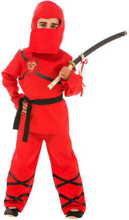 Kinderkostüm "Ninja Shinobi", rot