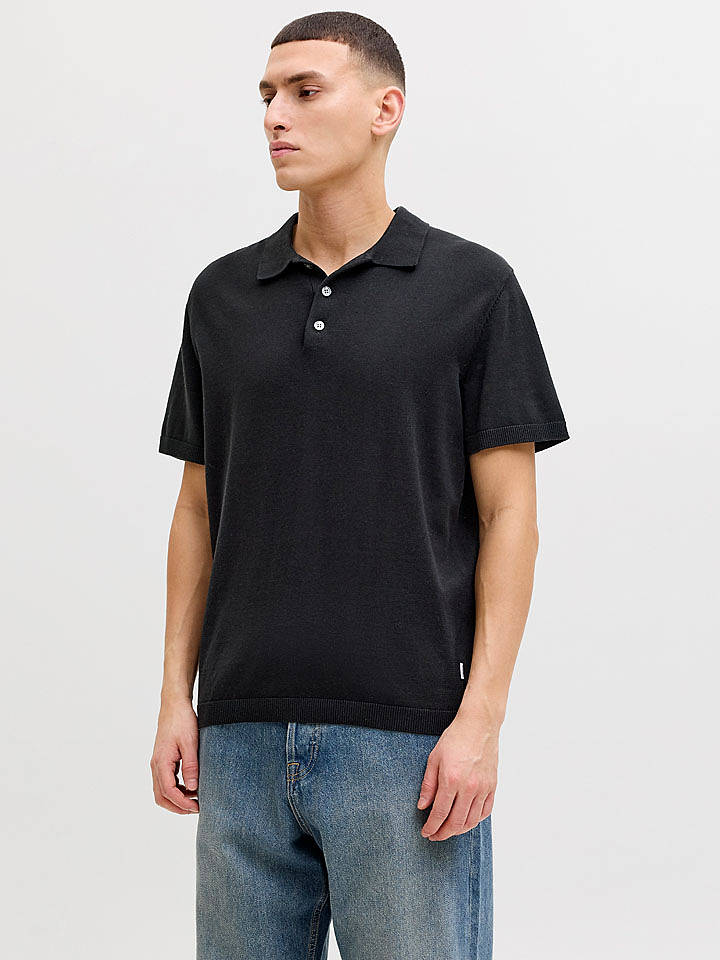 Jack & Jones Poloshirt "Will" in Schwarz - S