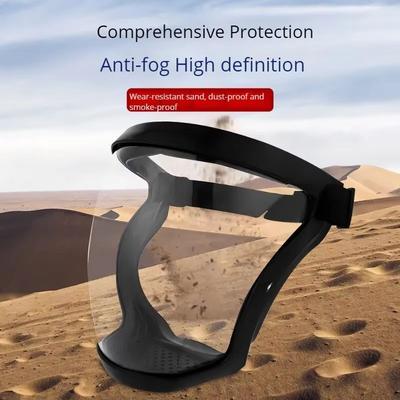 Inspired Finds High Transparency Protective Dustproof Splash Resistant Mask For Outdoor And Work High Transparency Protective Dustproof Splash Resistant Mask For Outdoor And Work