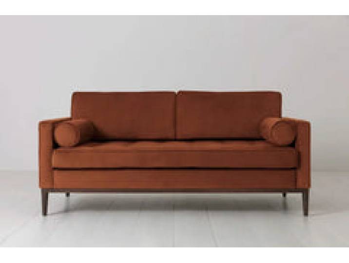 Zweisitzer-Sofa Model 02, Umbrabraun