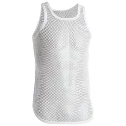Dovre Net Singlet Weiß Ökologische Baumwolle XX-Large Herren