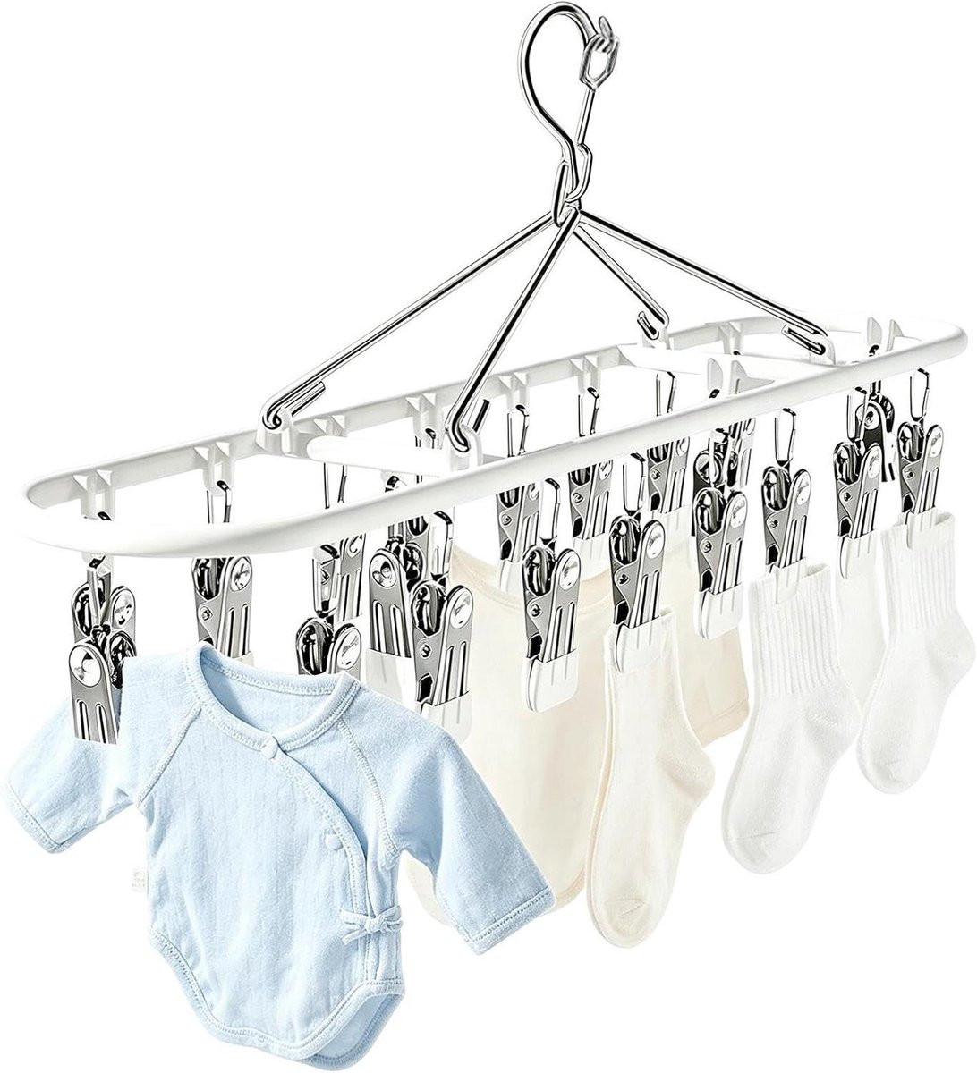 Droogrek Kleding Waslijn Hanger van Roestvrij Staal - 44,5 cm