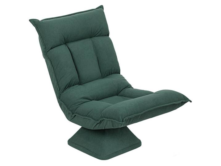 Homcom Bodenstuhl Polyester Grün, Kunststoff, 62x95x70 cm, Wohnzimmer, Sessel, Relaxsessel