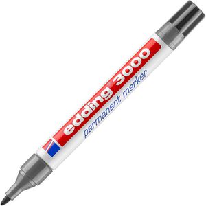 Edding 3000 Permanentmarker, Strichbreite 1,5 - 3 mm, grau
