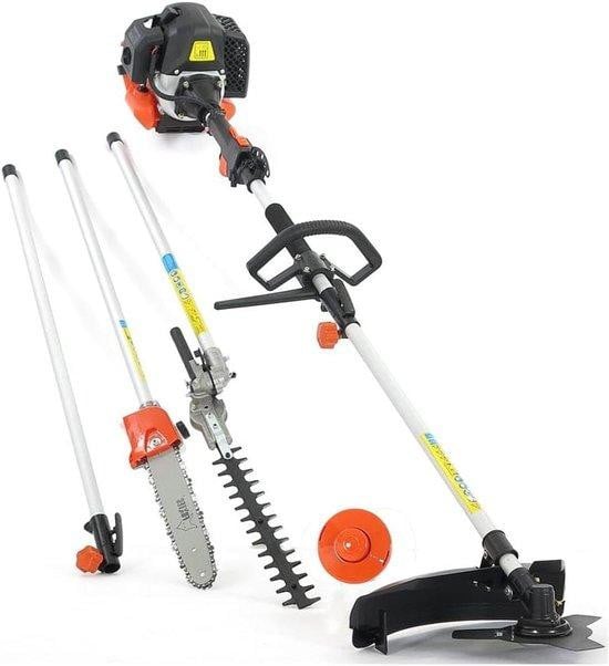 Fuxtec Benzine Multitool - 5-in-1 Tuingereedschap met 52cc Motor en 1m Verlengstuk - Oranje