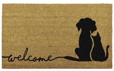 Evideco Charming Dog & Cat Welcome Mat