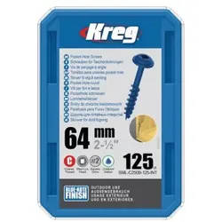 Kreg Blue-Kote Maxi-Loc Taschenlochschrauben | SML-C250B-125-INT