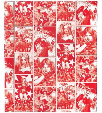DC Comics Batman Silk Touch Throw Blanket Harley Collage