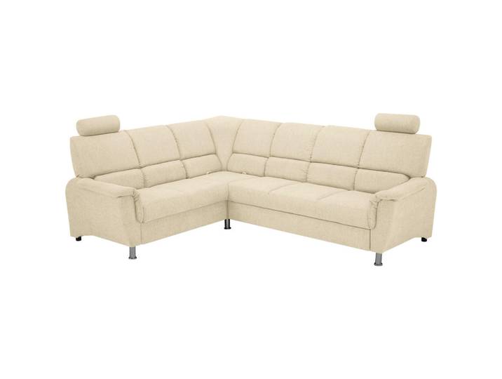 Livetastic Ecksofa, Beige, Metall, Kunststoff, Kiefer, Hartholz, 270x216 cm, Made in EU, Wohnzimmer, Sofas & Couches, Wohnlandschaften, Ecksofas