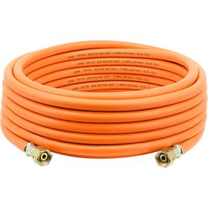 CFH Gasschlauch 52780, VS 780, max. 20 bar, 10 m, für Butan- & Propangas, 2x Linksgewinde 3/8 Zoll