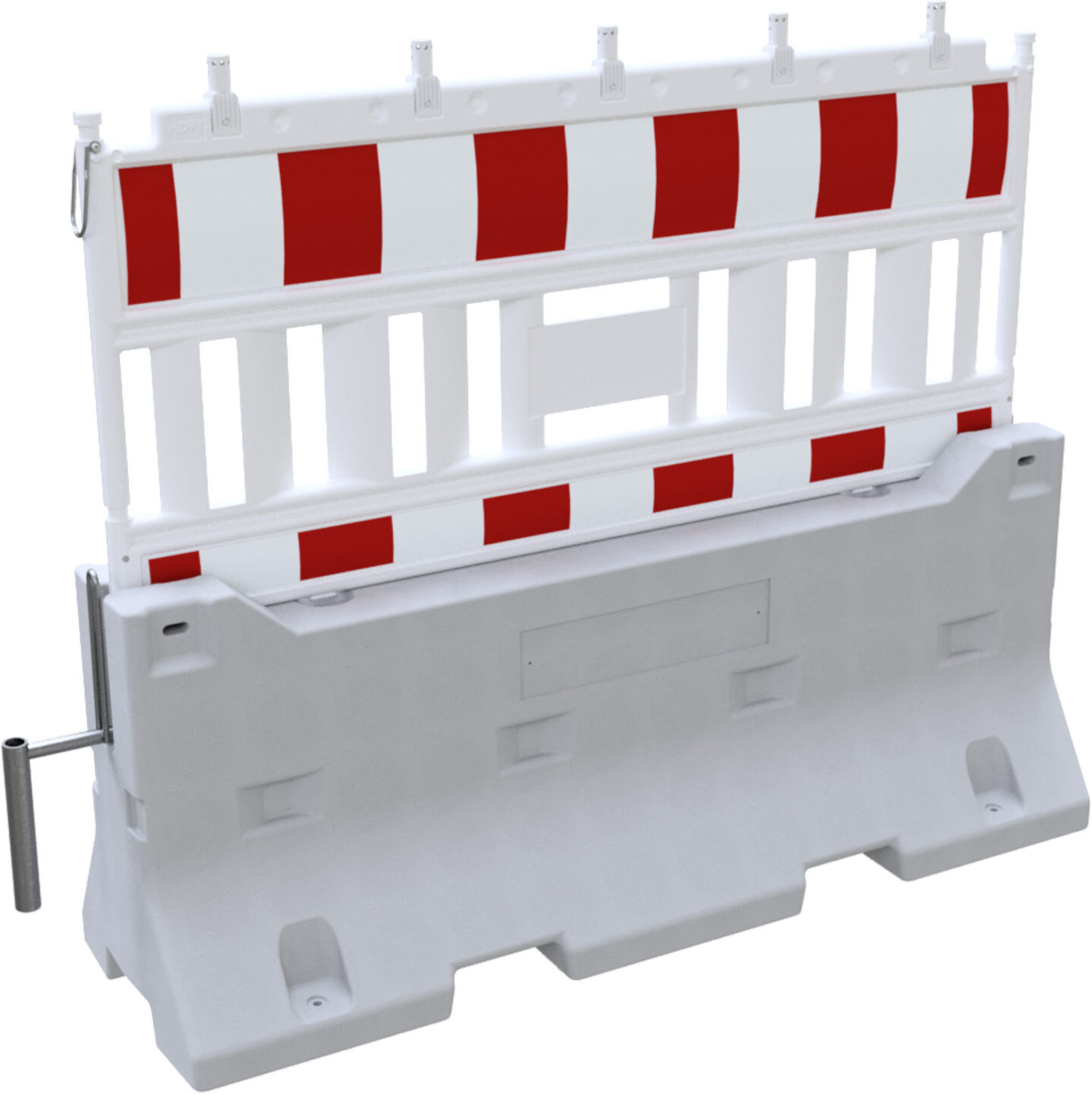 Schake Betonleitwand SET 2, mit Lampenadapter, rot weißer Folie (Art.-Nr. 33420KA) (3F200-SET2-4KA)