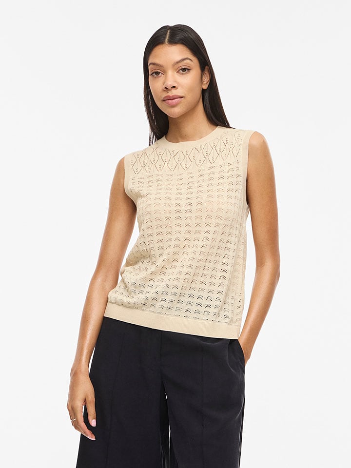 Vila Top in Beige - L