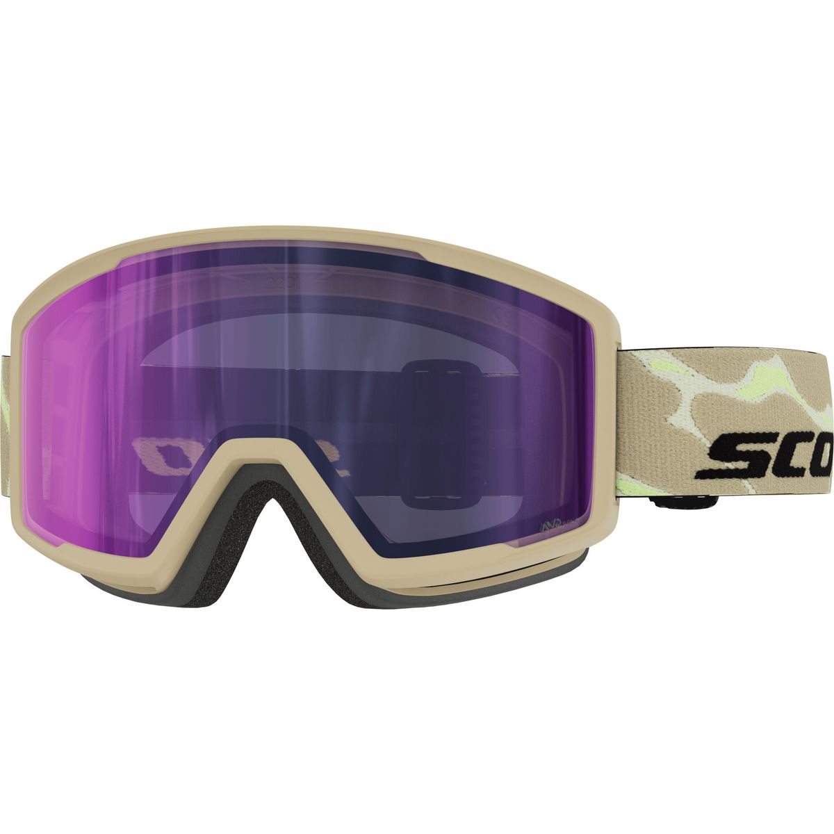 Scott Goggle Trace Pro Compact LS mojave beige / amp ls blue chrome s2-4 (7813) - 4253457813307