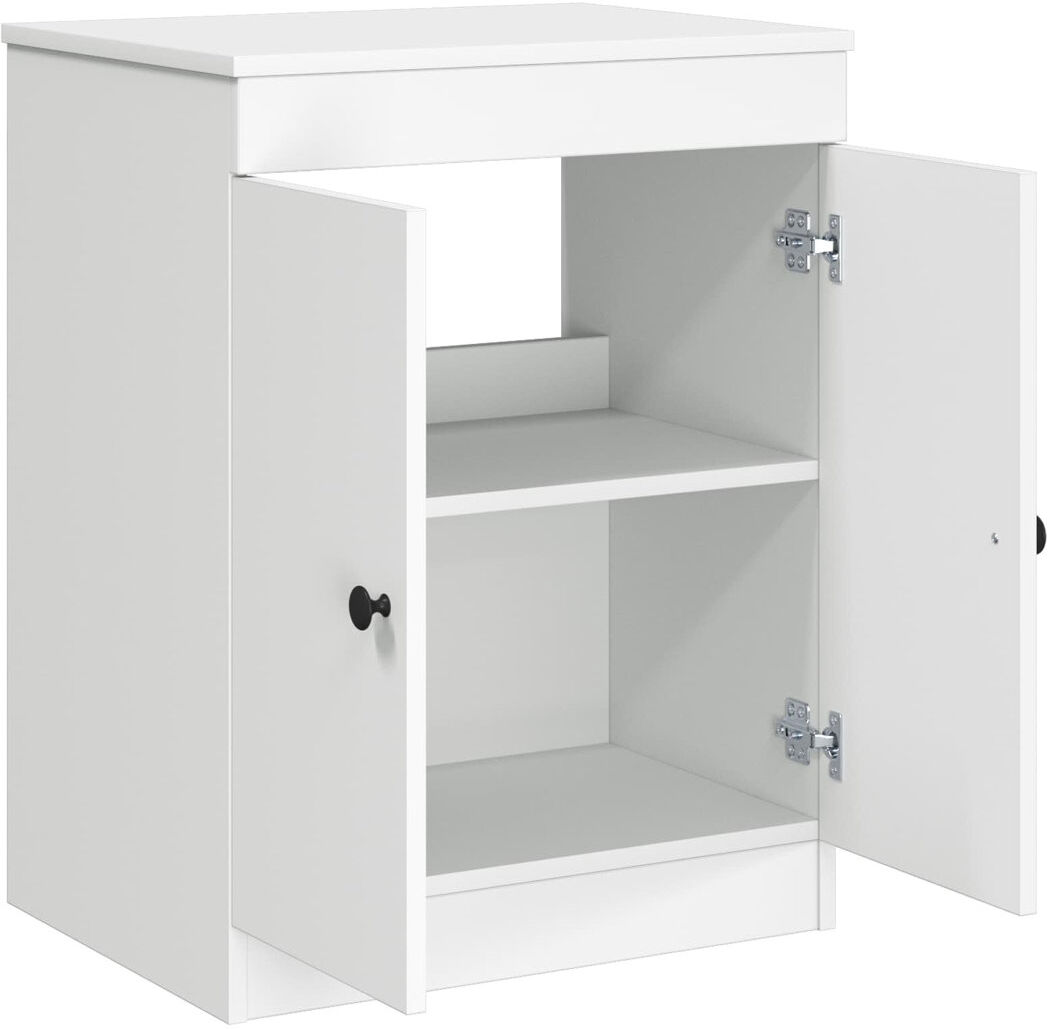17 Stories 54 mm Single Double Bathroom Vanity Base White 70cm H X 54cm W X 41cm D