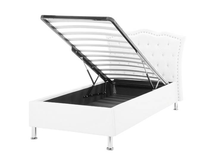 BETT 90/200cm Weiß Metz