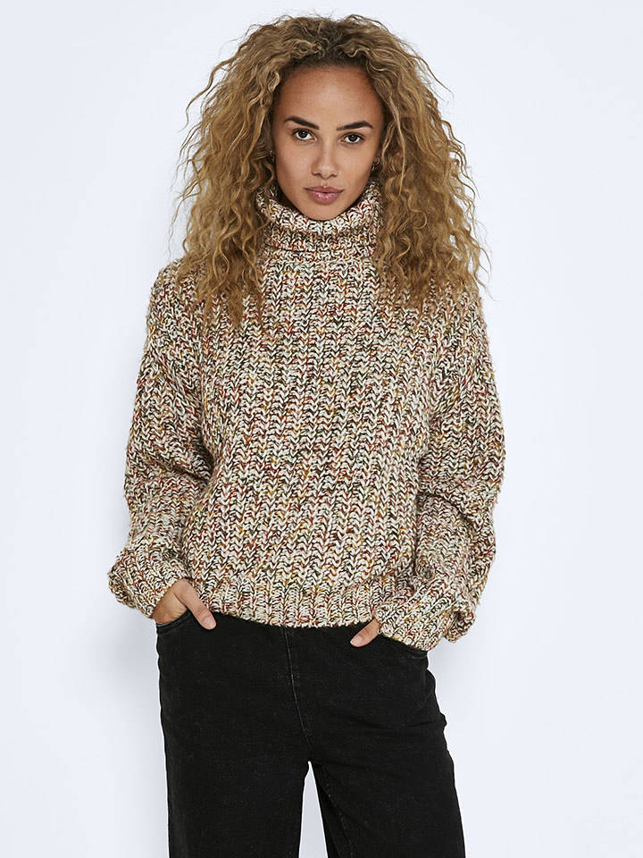 Noisy may Rollkragenpullover in Bunt - XL