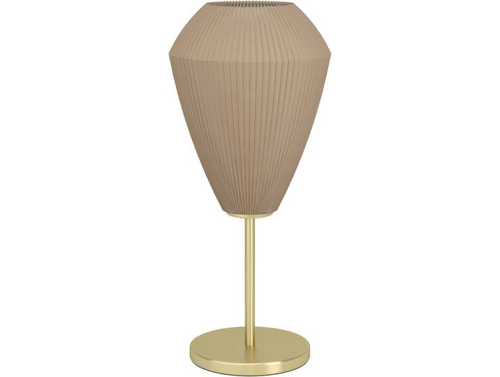 Eglo Tischlampe Caprarola Messing gebürstet/smoky Stahl H 46 cm