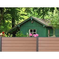 KAHRS WPC Zaunbretter, 20x161 mm, Serie: "Lübeck", Braun, mit Nut & Feder