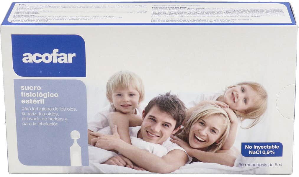 ACOFAR Suero Fisiológico Estéril 30 X5 ml