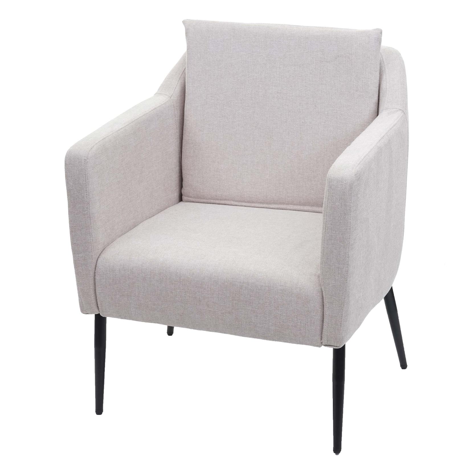 Lounge-Sessel MCW-H93a, Sessel Cocktailsessel Relaxsessel ~ Stoff/Textil creme-beige