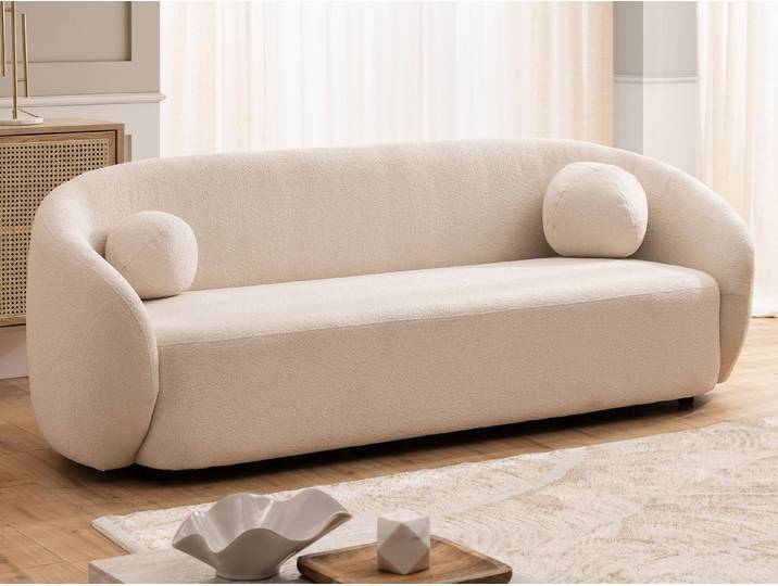 S-Style Möbel 3-Sitzer Sofa Roundi Bouclé Luxus & Moderne Kollektion