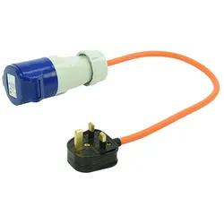 Adapter mit UK-Stecker und CEE-Steckdose 16A ProPlus 373522, 40 cm Kabel