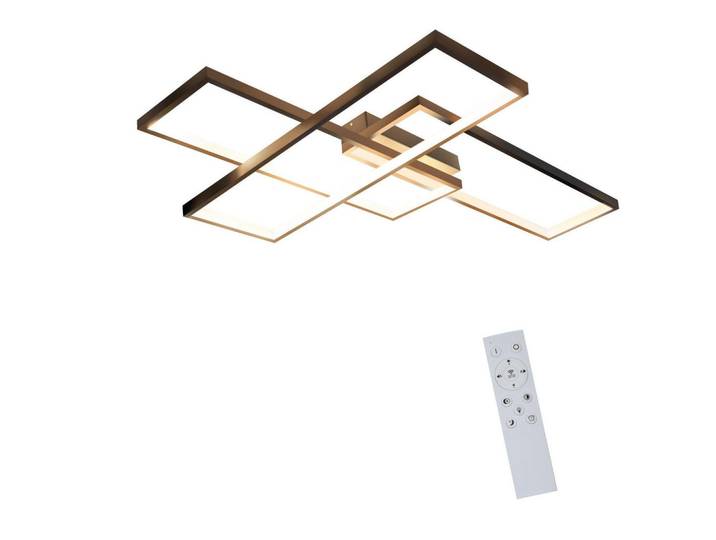 ZMH LED Deckenleuchte Nerysiel 65/47/7.5 cm, Schwarz, Metall, Mode, LED integrated, 47x7.5x65 cm, Lampen & Leuchten, LED Beleuchtung, LED-Deckenleuchten