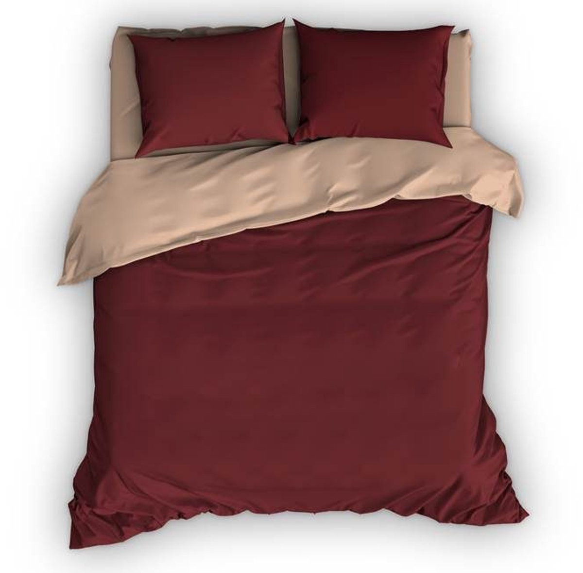 Satin d'Or Reverso Dekbedovertrek Bruin/Camel B/D/H: 240 x 220 cm
